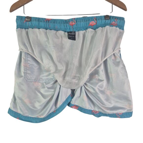 MOLOKAI Pink Flamingo Swimming Shorts Men Size L - Picture 10 of 11